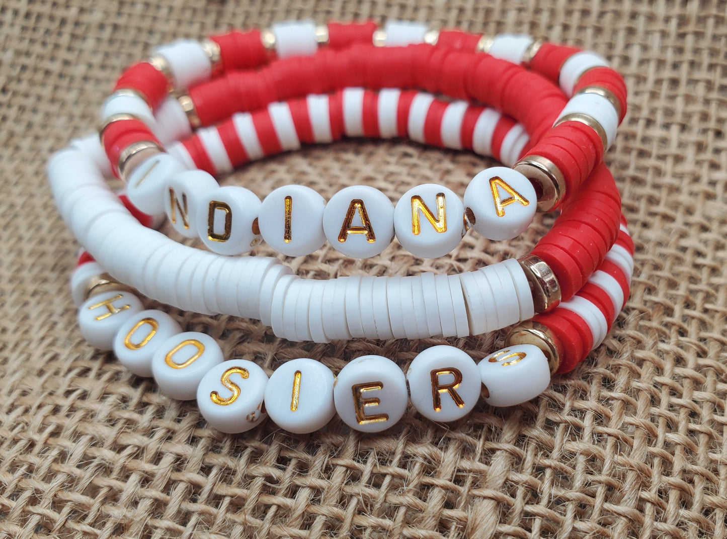 Indiana Hoosiers Bracelet Set
