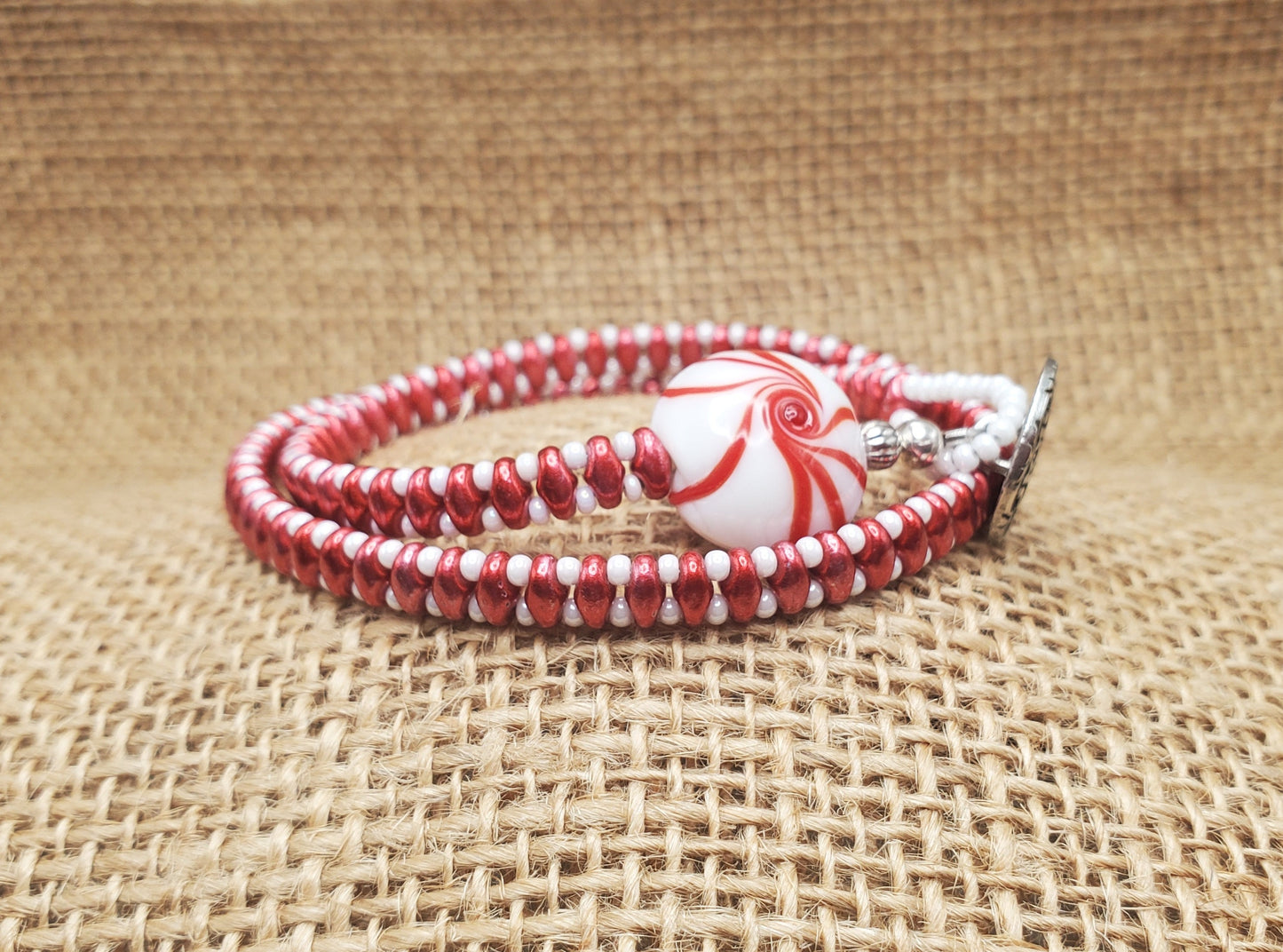 Peppermint Patty Wrap Bracelet
