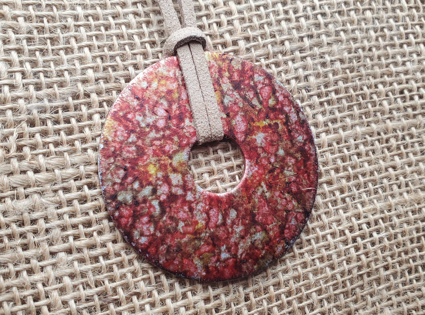 Autumn Disc Necklace