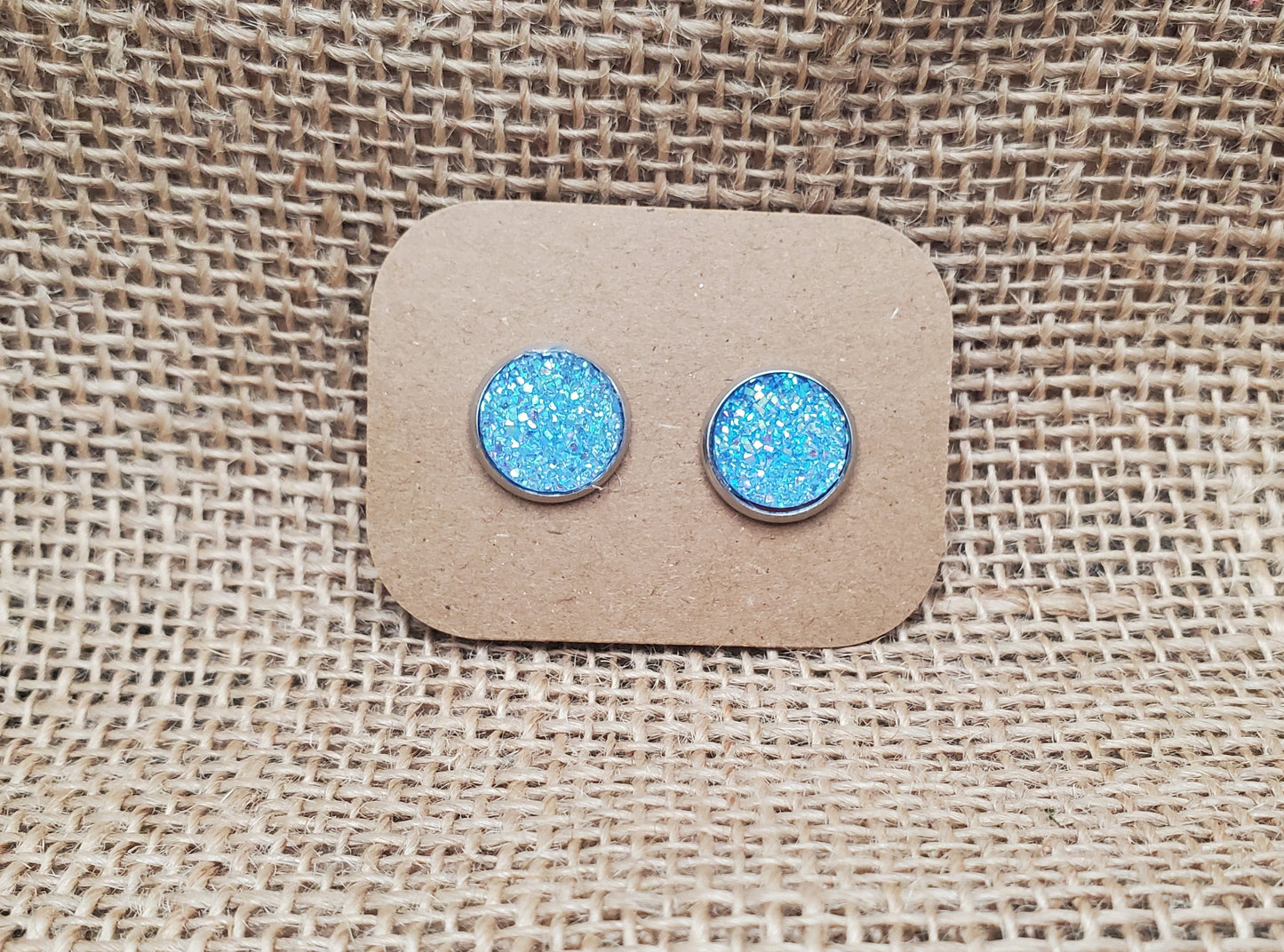Elsa Stud on Silver - 12mm
