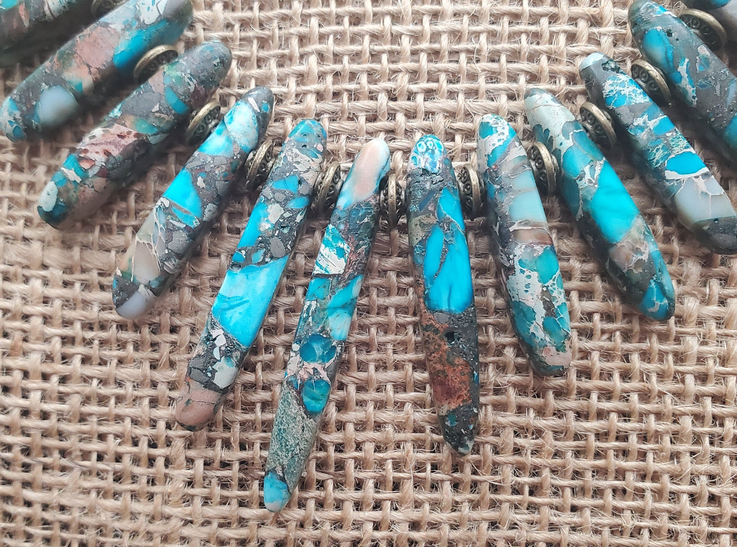 Graduated Blue Jasper Necklace