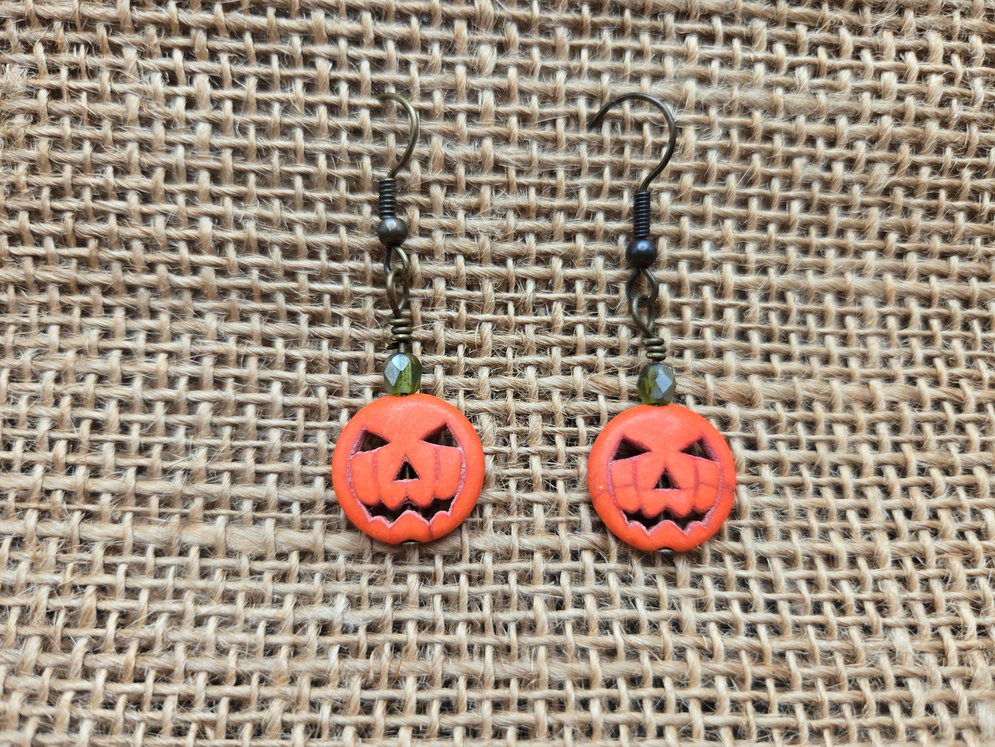 Jack O' Lantern "C" Earrings