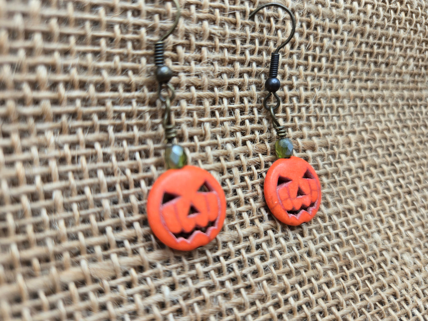 Jack O' Lantern "C" Earrings