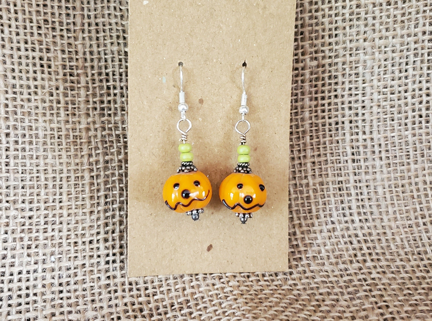 Jack O' Lantern "B" Earrings
