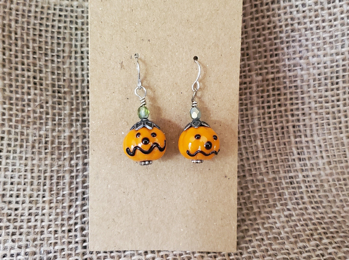 Jack O' Lantern "A" Earrings