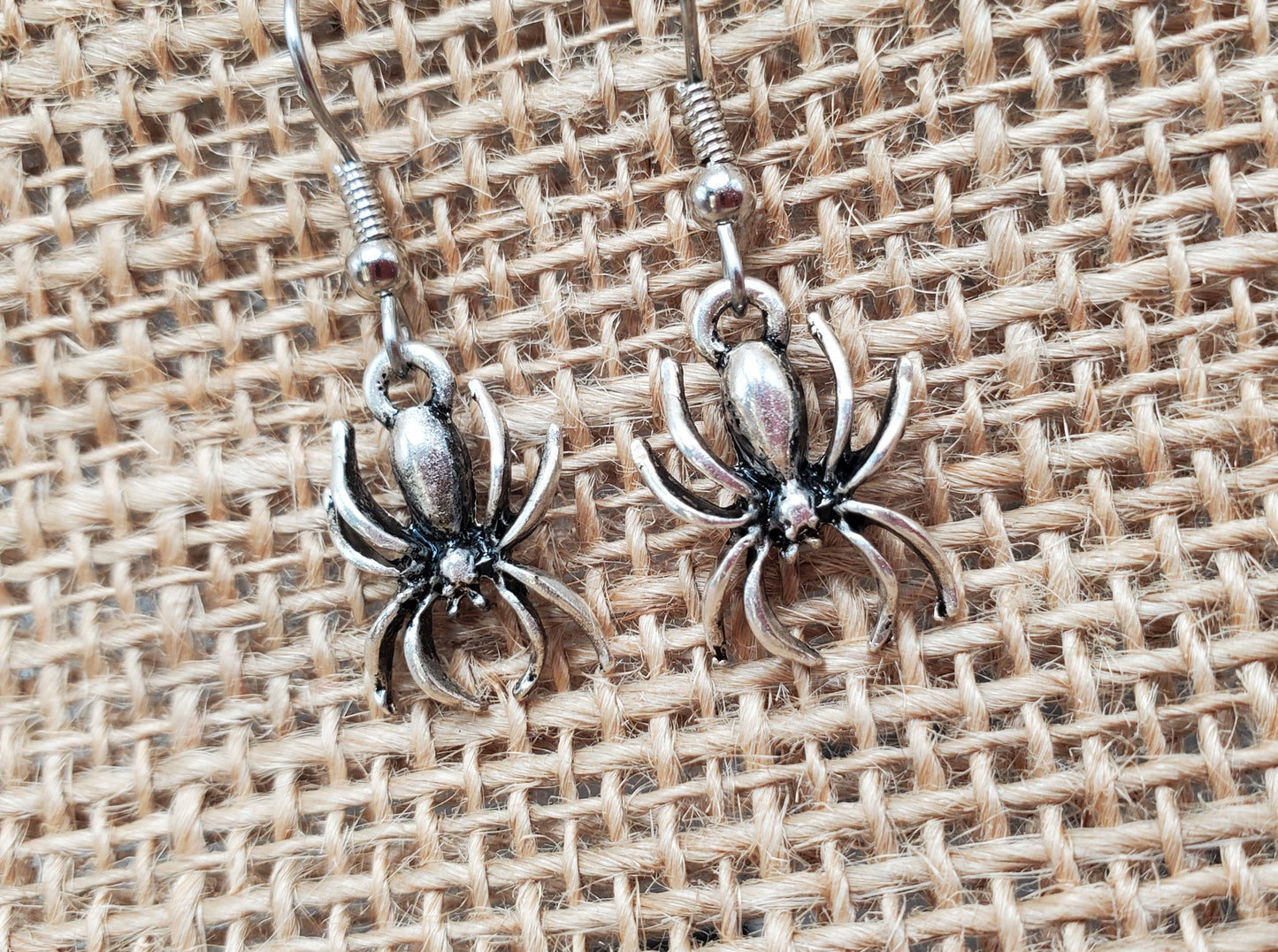 Hanging Spider Earrings