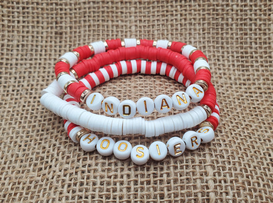 Indiana Hoosiers Bracelet Set