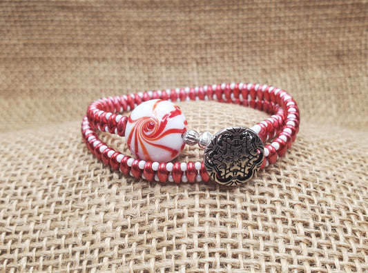 Peppermint Patty Wrap Bracelet