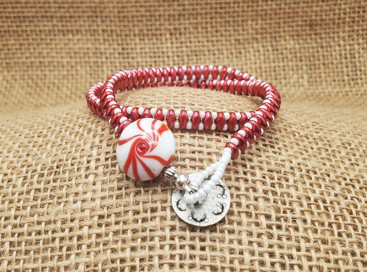 Peppermint Patty Wrap Bracelet