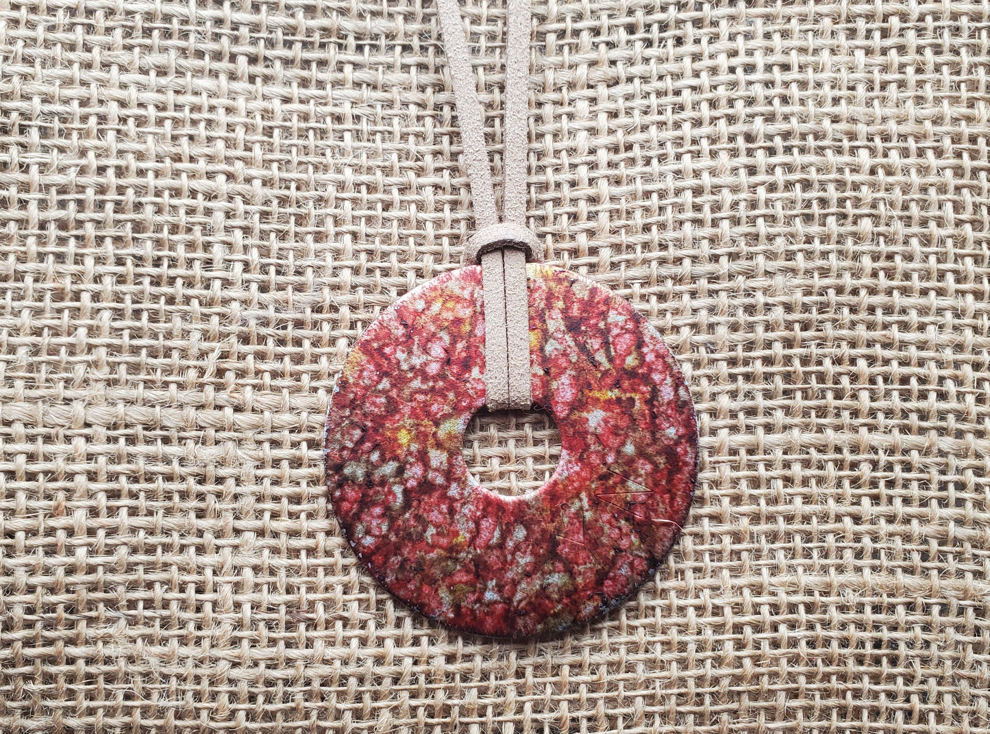 Autumn Disc Necklace
