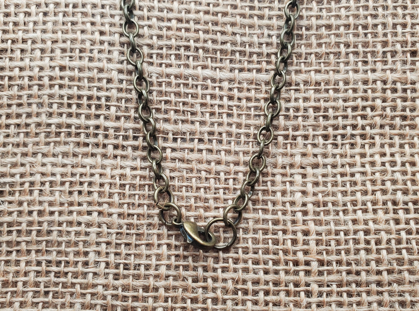 Antique Brass Cross Necklace