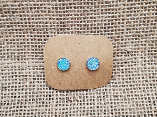 Elsa Stud on Silver - 8mm