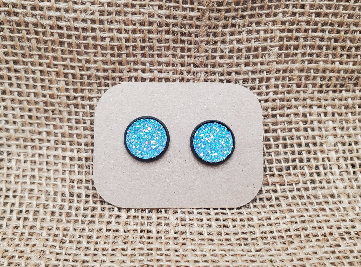 Elsa Stud on Black -12mm