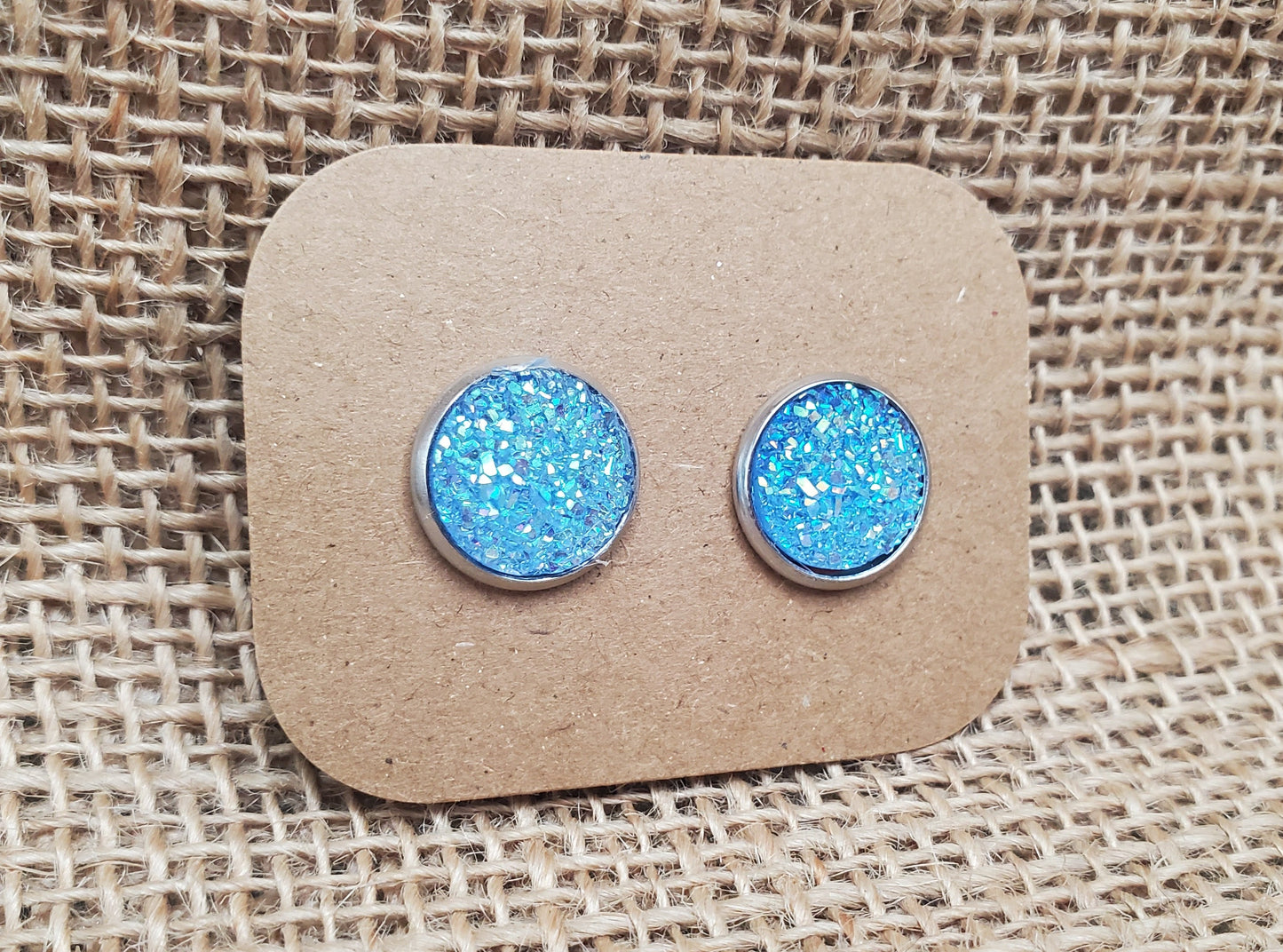 Elsa Stud on Silver - 12mm