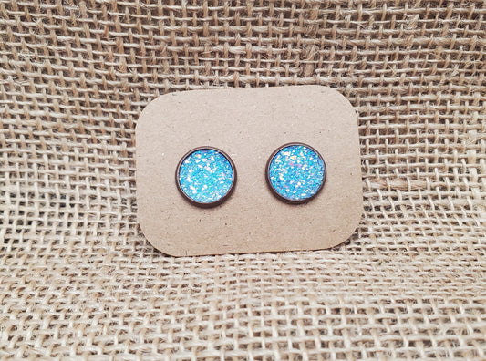 Elsa Stud on Bronze - 12mm