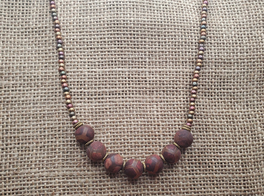 Turtle Back Patterned Necklace