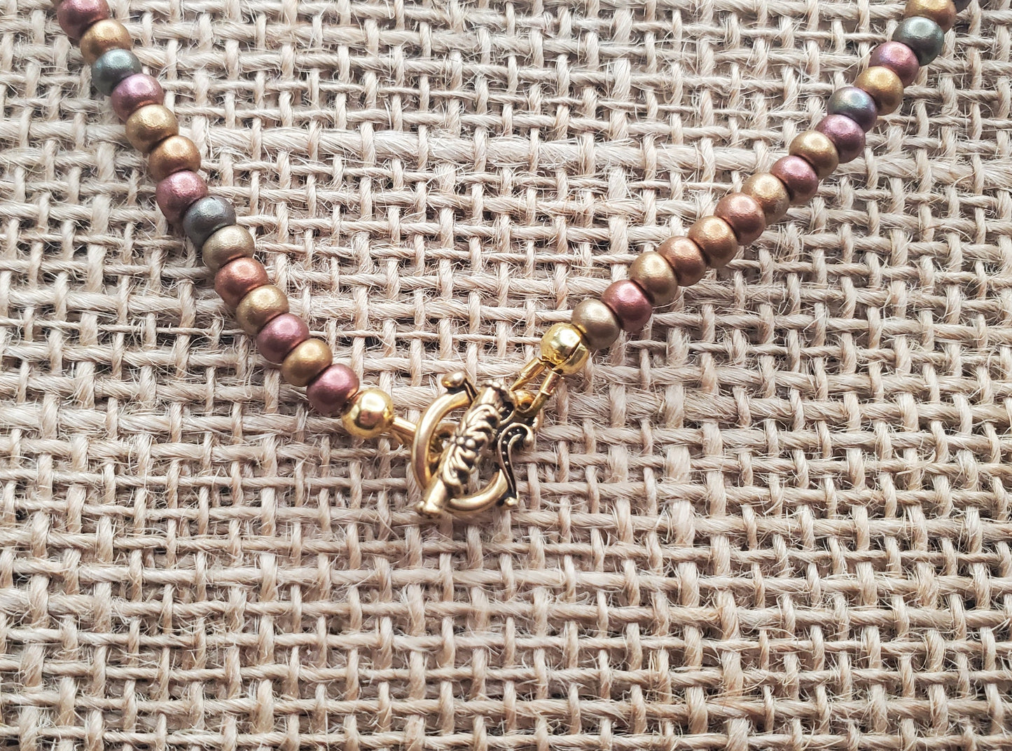 Turtle Back Patterned Necklace