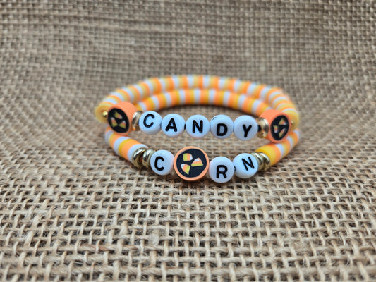 Candy Corn Stretch Bracelets