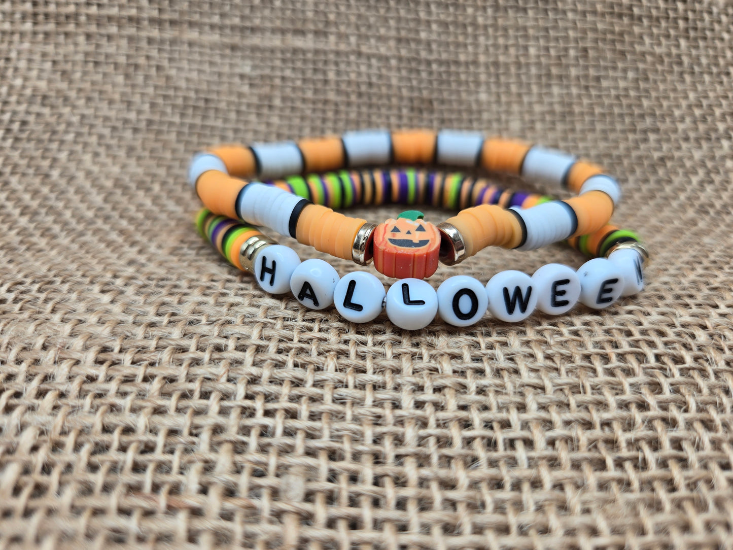 Halloween Jack Stretch Bracelets