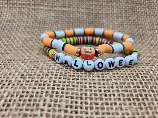 Halloween Jack Stretch Bracelets