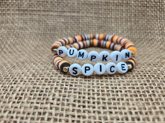 Pumpkin Spice Stretch Bracelets