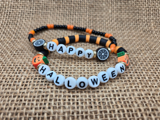 Happy Halloween Stretch Bracelets