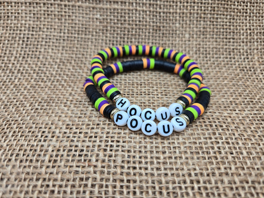 Hocus Pocus "B" Stretch Bracelets