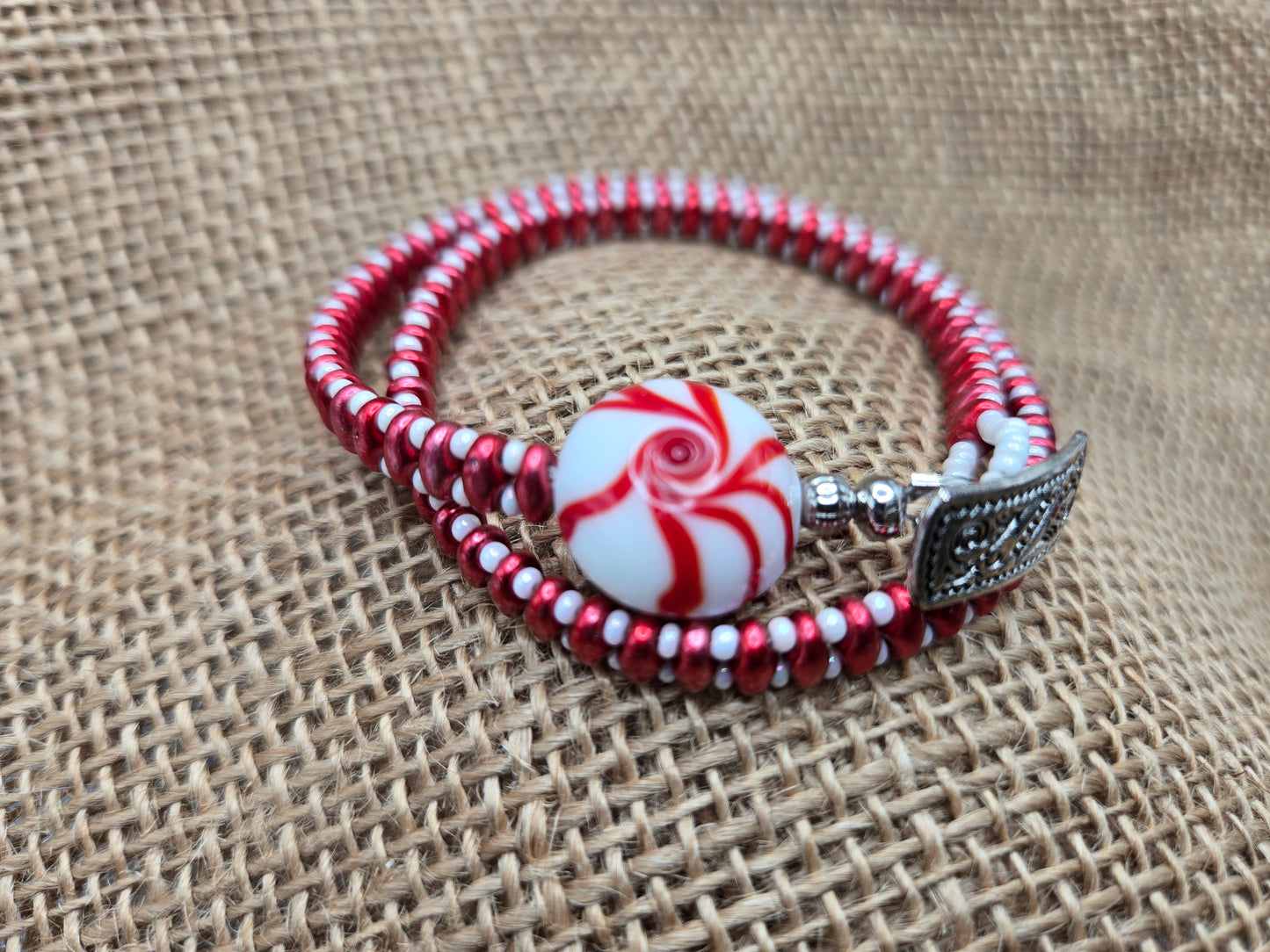 Peppermint Patty Wrap Bracelet C