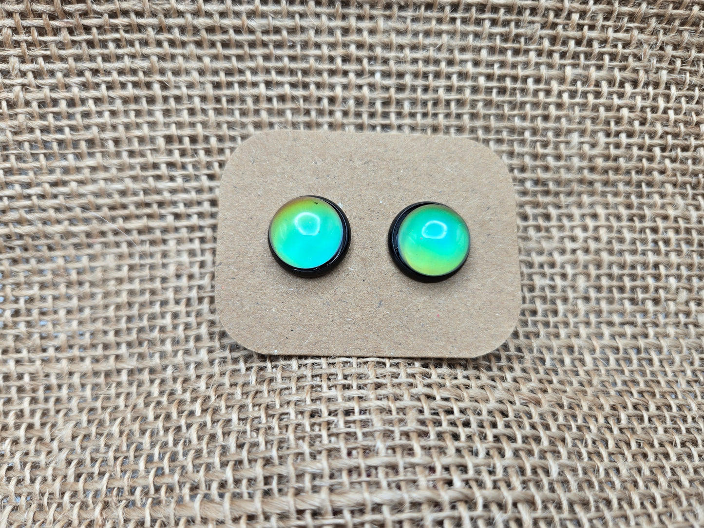 Magic Mood Earrings on Black 12mm
