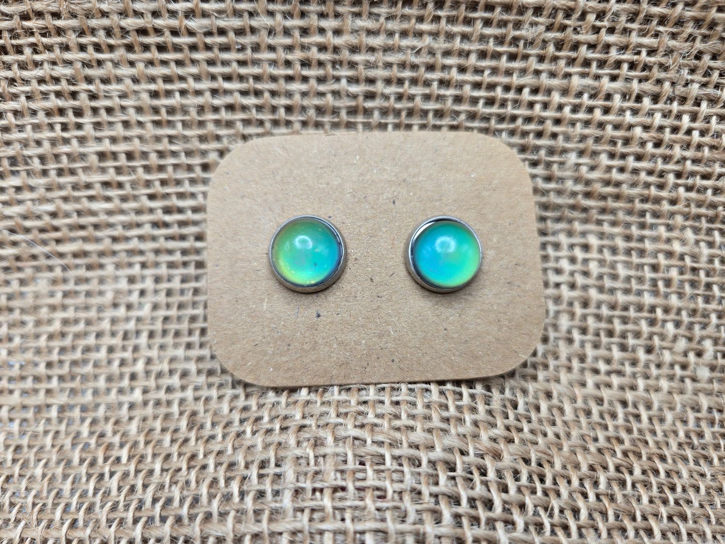 Magic Mood Earrings in Silver Tone 10mm