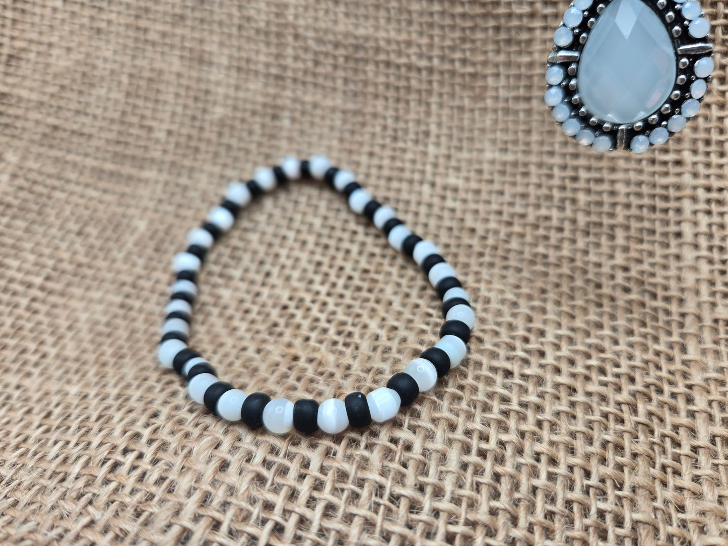 Black and White 3pc Necklace Set