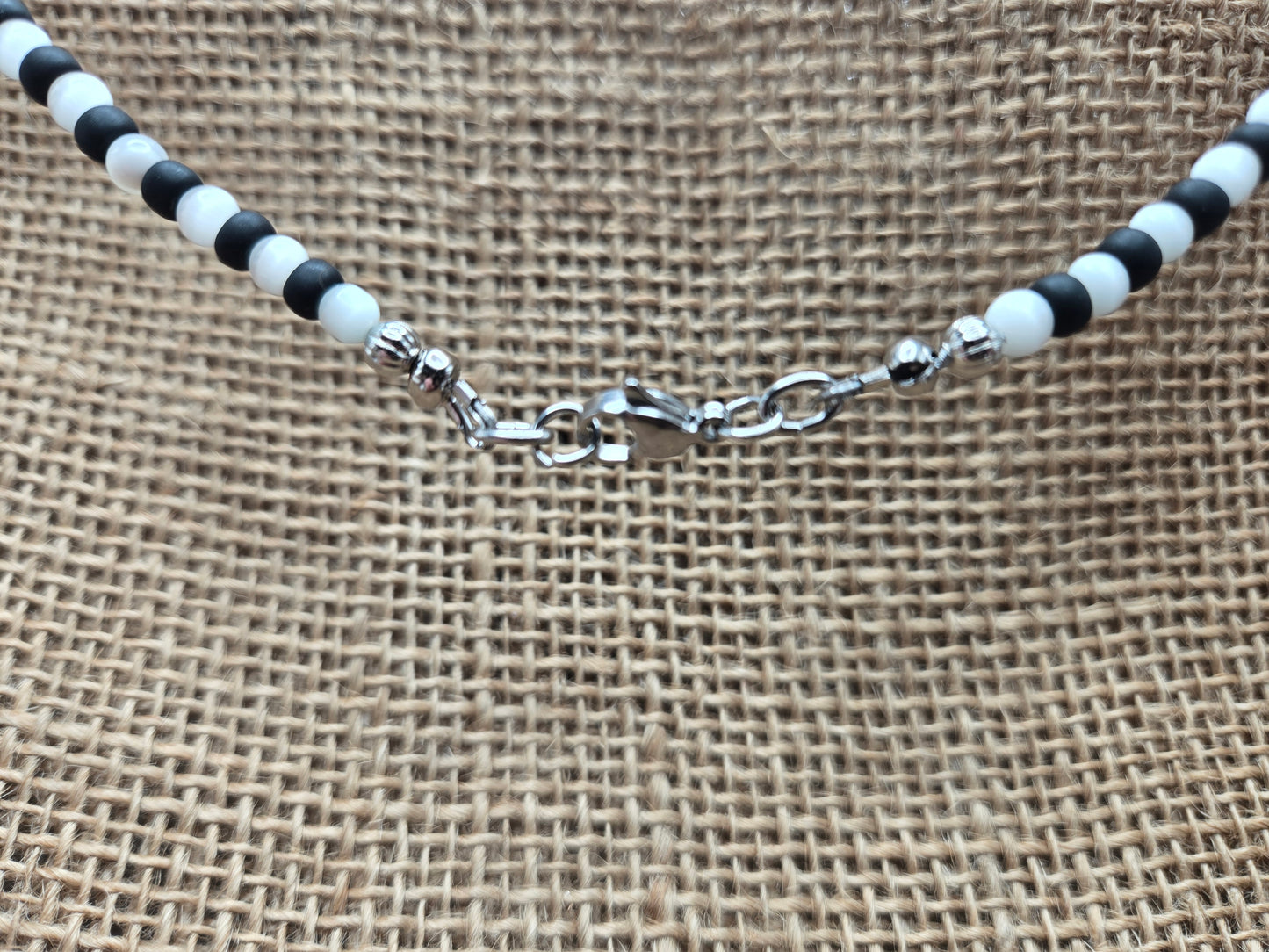 Black and White 3pc Necklace Set