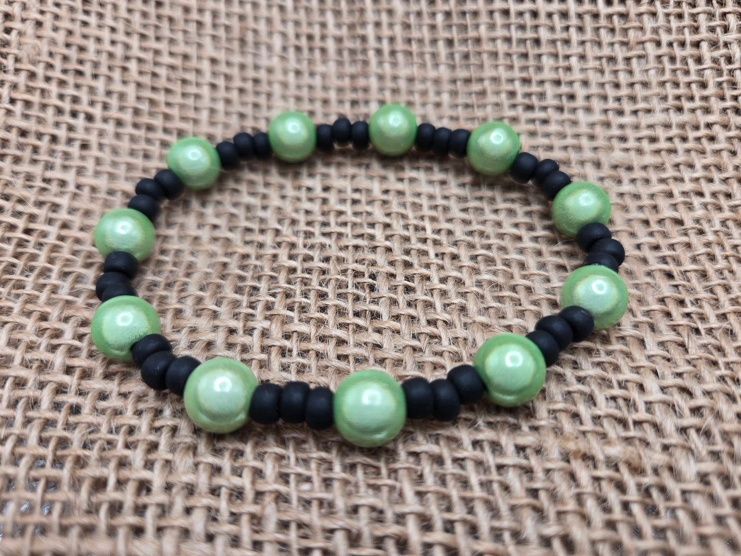 Lime and Black 3pc Necklace Set