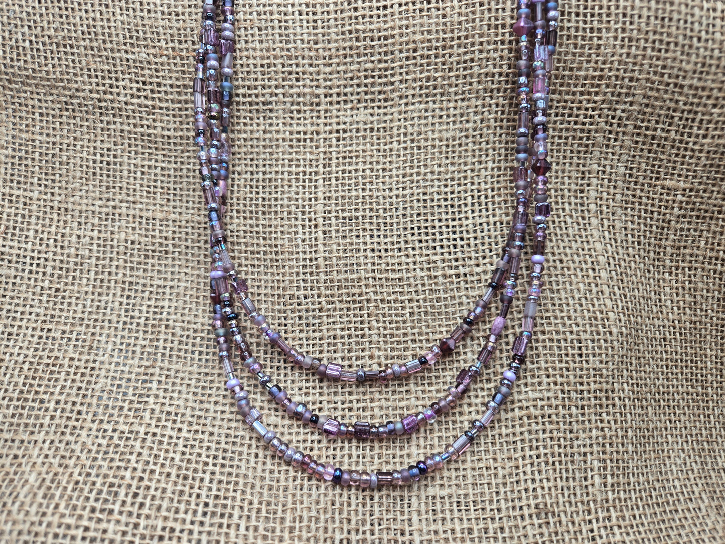 Purple Trio Necklace