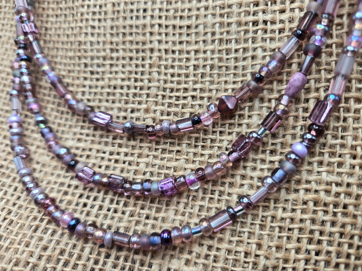 Purple Trio Necklace
