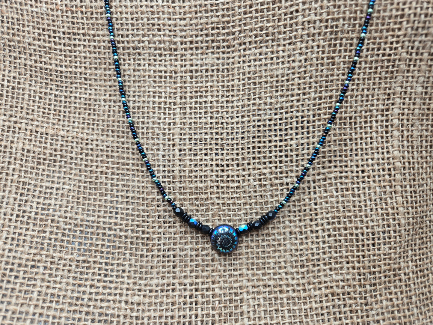Metallic Spiral Necklace