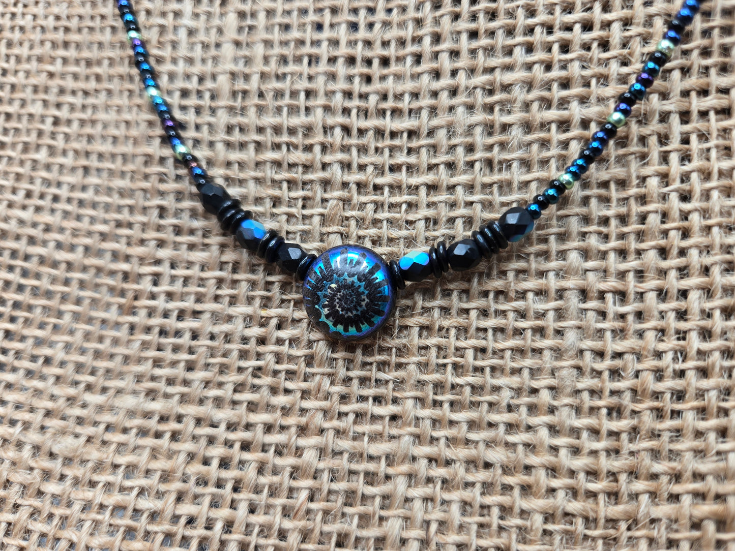 Metallic Spiral Necklace