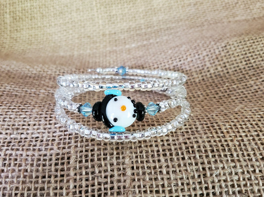 Crystal Snowman Bracelet