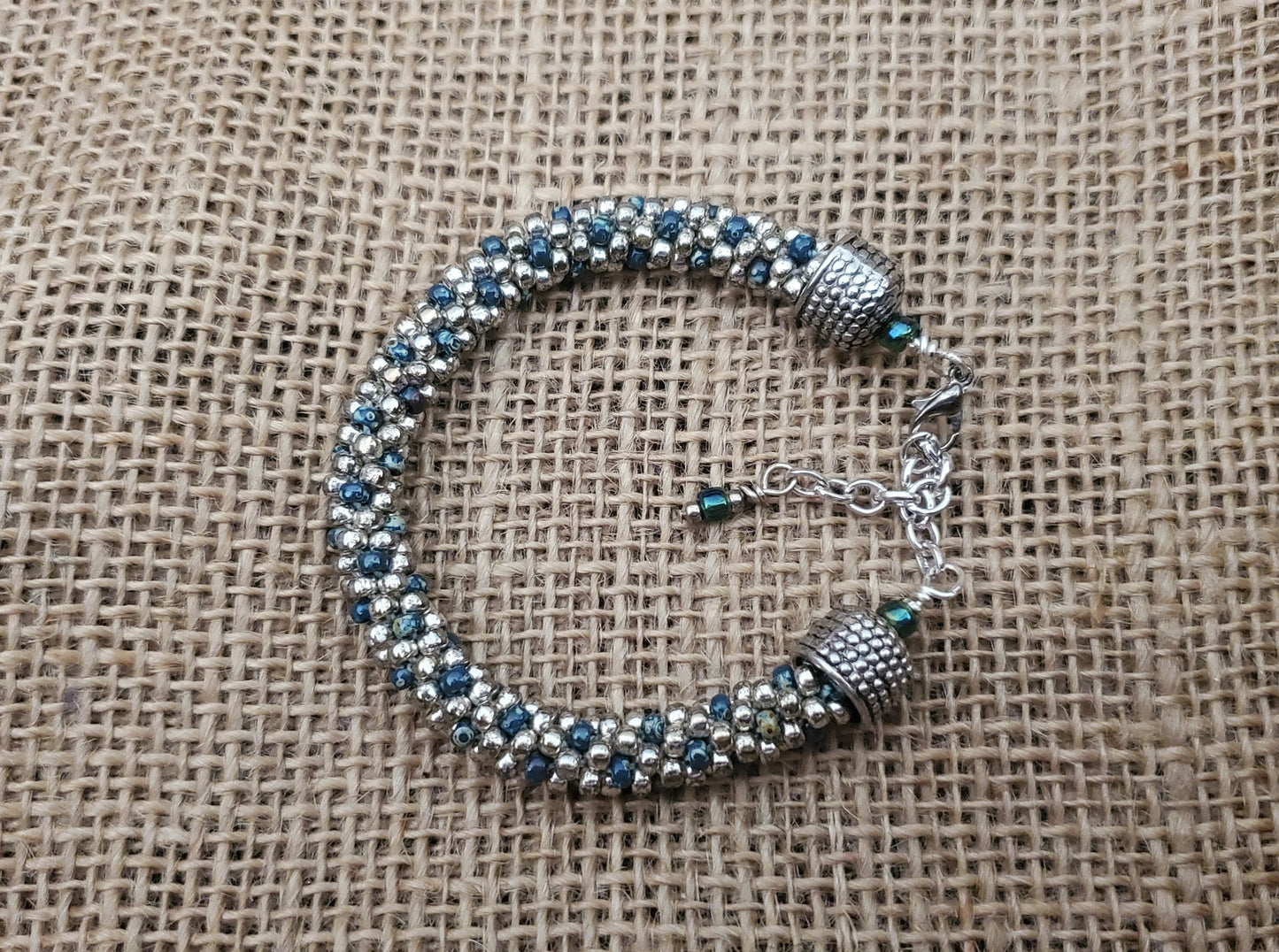 Green and Silver Bracelet