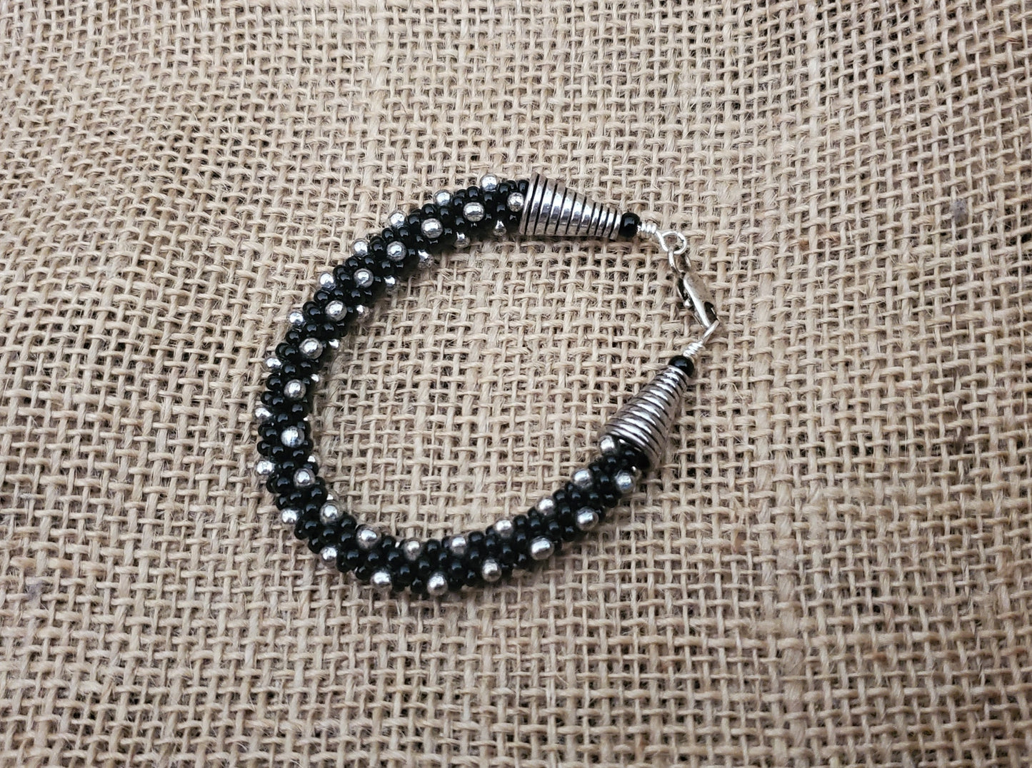 Black and Silver Bracelet