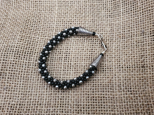 Black and Silver Bracelet