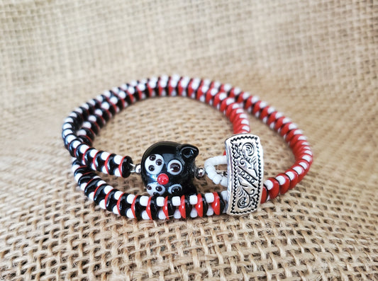 Black Cat Felix Wrap Bracelet